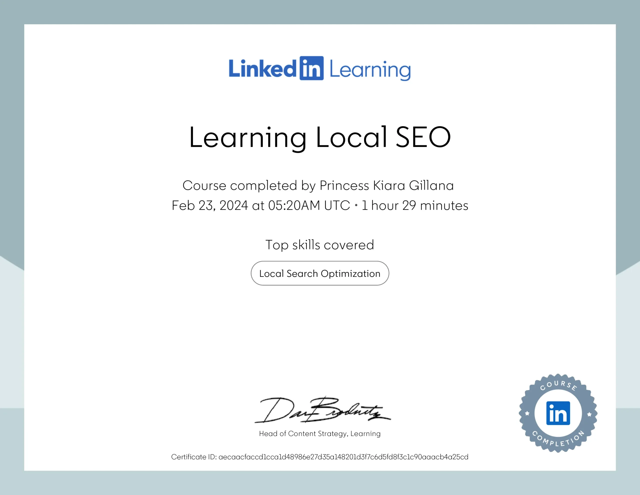 SEO Certificate