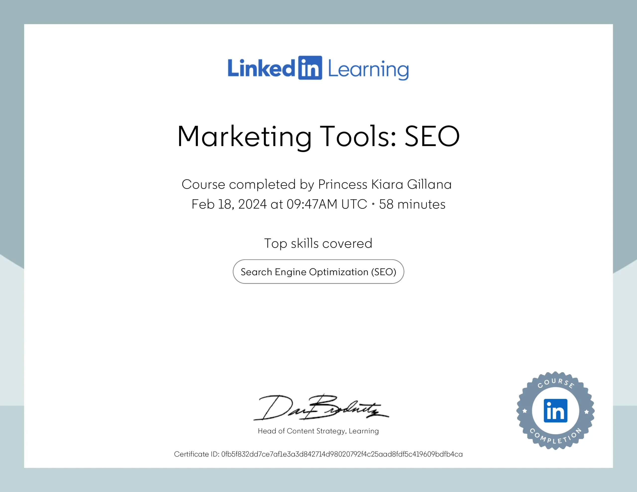 SEO Certificate