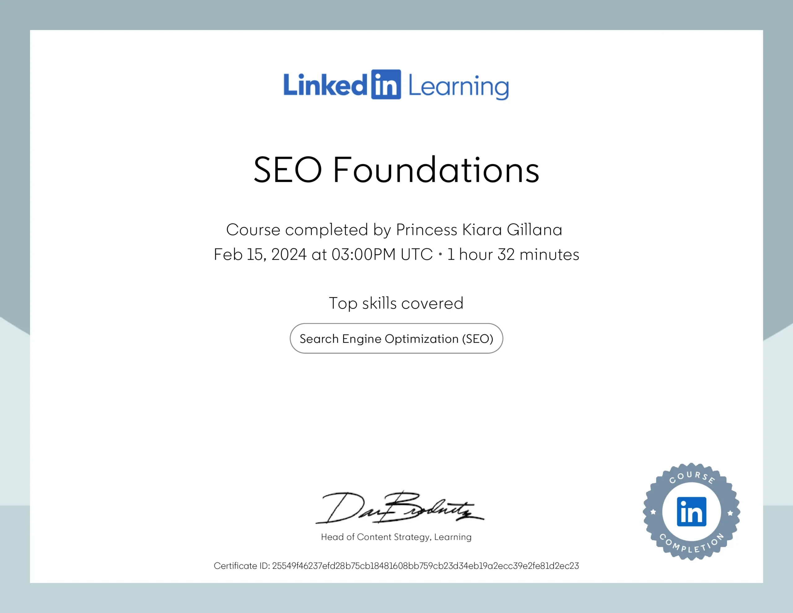 SEO Certificate