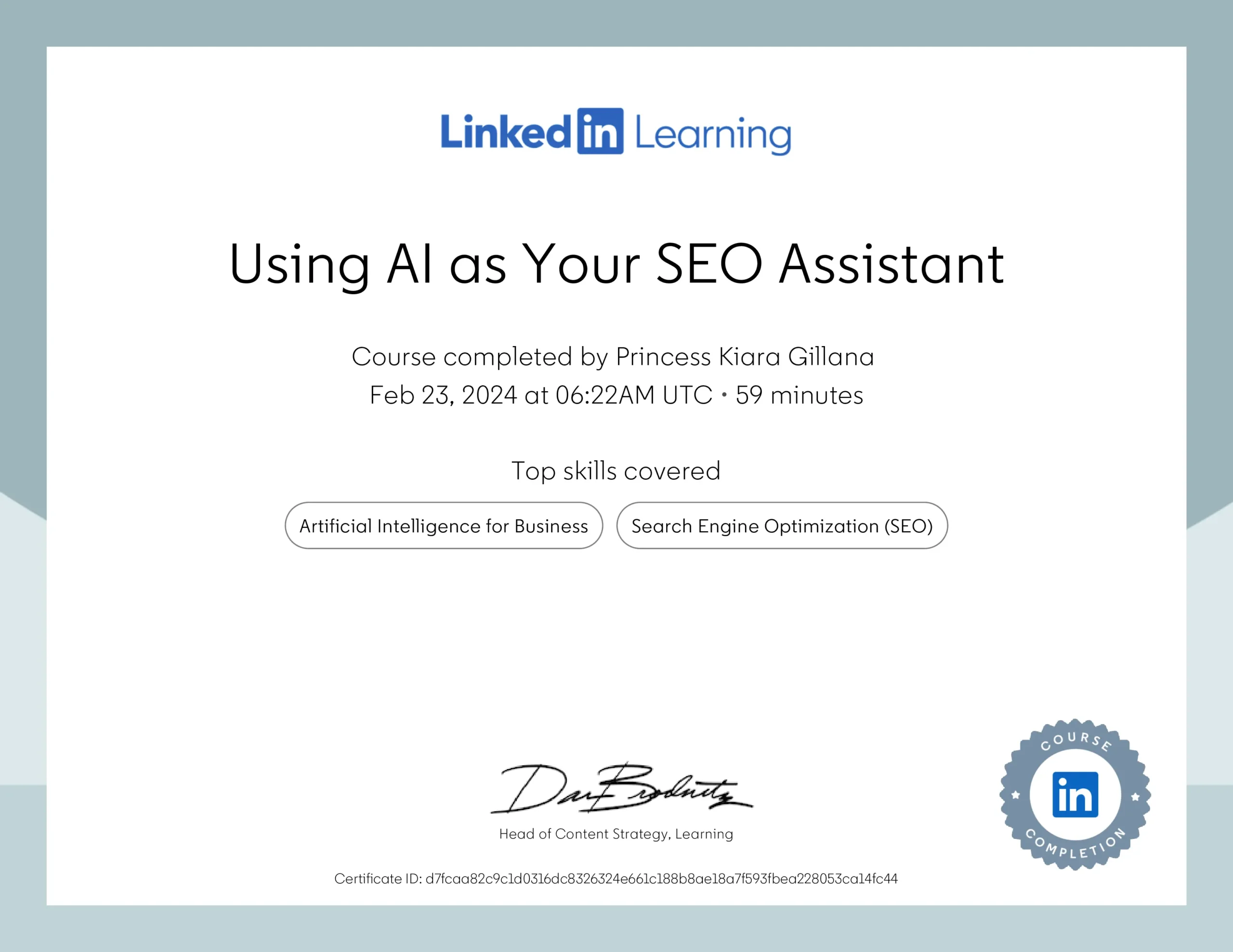 SEO Certificate